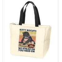 Kitty Biscuits We Knead Em You Need Em Cats Baking Zip Tote Bag