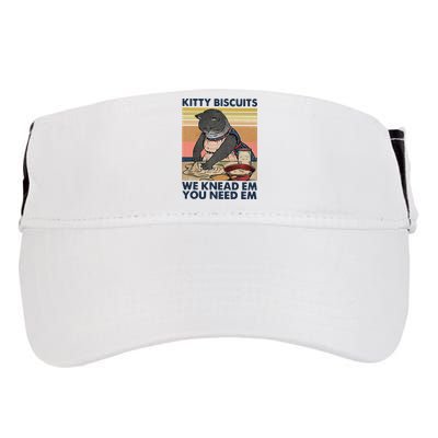 Kitty Biscuits We Knead Em You Need Em Cats Baking Adult Drive Performance Visor