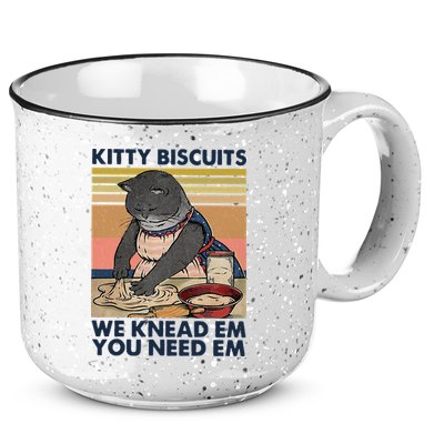 Kitty Biscuits We Knead Em You Need Em Cats Baking 15oz Campfire Ceramic Mug