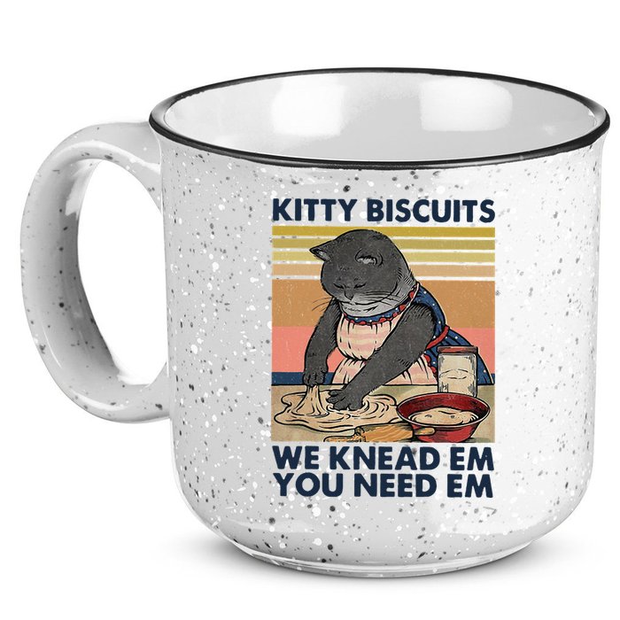 Kitty Biscuits We Knead Em You Need Em Cats Baking 15oz Campfire Ceramic Mug