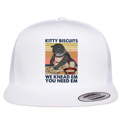 Kitty Biscuits We Knead Em You Need Em Cats Baking Flatbill Hat