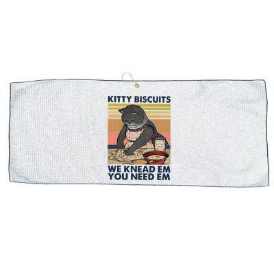 Kitty Biscuits We Knead Em You Need Em Cats Baking Large Microfiber Waffle Golf Towel