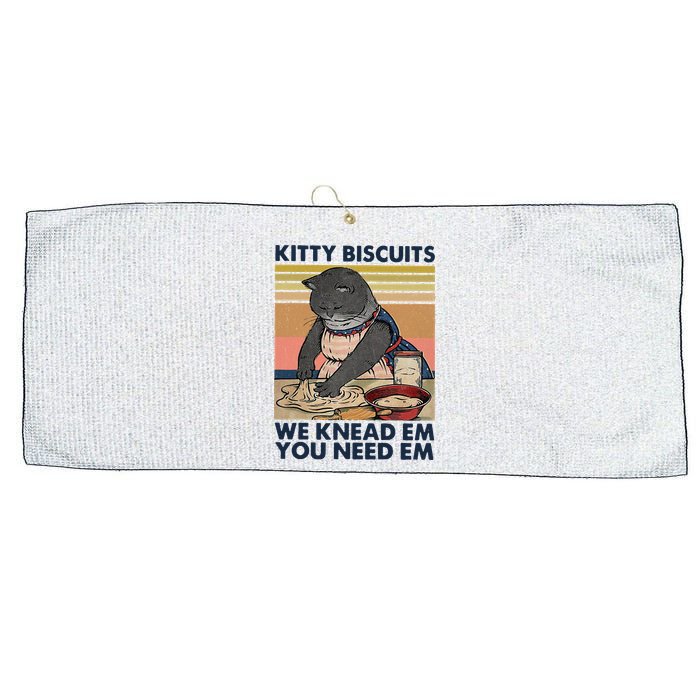 Kitty Biscuits We Knead Em You Need Em Cats Baking Large Microfiber Waffle Golf Towel
