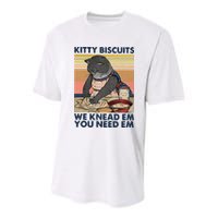 Kitty Biscuits We Knead Em You Need Em Cats Baking Youth Performance Sprint T-Shirt