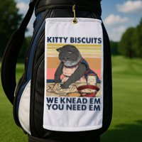 Kitty Biscuits We Knead Em You Need Em Cats Baking Golf Towel