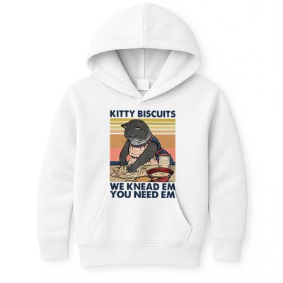 Kitty Biscuits We Knead Em You Need Em Cats Baking Kids Hoodie