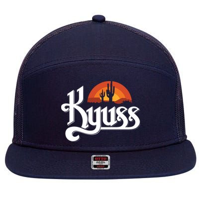 Kyuss Black Widow Stoner Rock Queens Of The Stone Age Clutch 7 Panel Mesh Trucker Snapback Hat