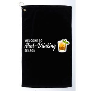 Kentucky Bourbon Whiskey Mint Julep Derby Day Ing Cool Gift Platinum Collection Golf Towel