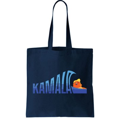 Kamala Blue Wave Over Trump Harris For President Tote Bag