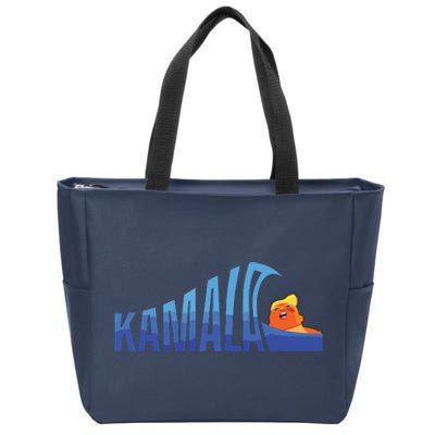 Kamala Blue Wave Over Trump Harris For President Zip Tote Bag