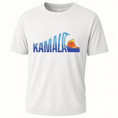 Kamala Blue Wave Over Trump Harris For President Cooling Performance Crew T-Shirt