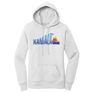 Kamala Blue Wave Over Trump Harris For President Women's Pullover Hoodie