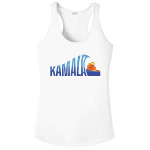 Kamala Blue Wave Over Trump Harris For President Ladies PosiCharge Competitor Racerback Tank