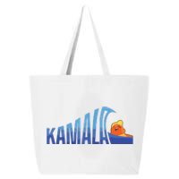 Kamala Blue Wave Over Trump Harris For President 25L Jumbo Tote