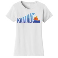 Kamala Blue Wave Over Trump Harris For President Women's T-Shirt