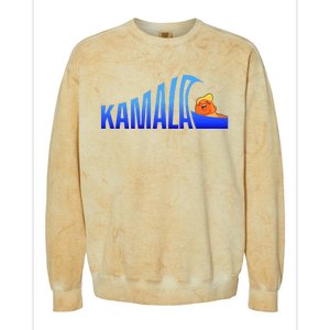 Kamala Blue Wave Over Trump Harris For President Colorblast Crewneck Sweatshirt