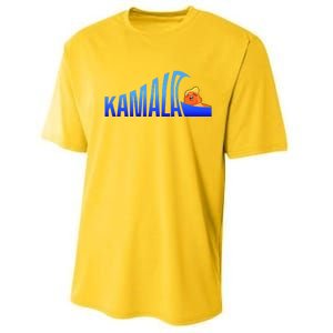 Kamala Blue Wave Over Trump Harris For President Performance Sprint T-Shirt