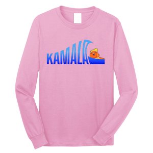 Kamala Blue Wave Over Trump Harris For President Long Sleeve Shirt