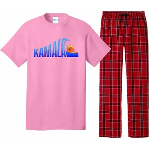 Kamala Blue Wave Over Trump Harris For President Pajama Set