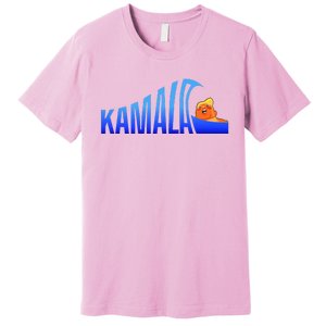 Kamala Blue Wave Over Trump Harris For President Premium T-Shirt