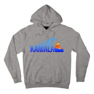 Kamala Blue Wave Over Trump Harris For President Tall Hoodie