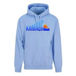 Kamala Blue Wave Over Trump Harris For President Unisex Surf Hoodie