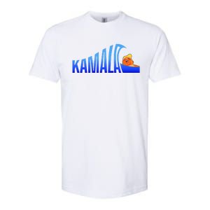 Kamala Blue Wave Over Trump Harris For President Softstyle CVC T-Shirt