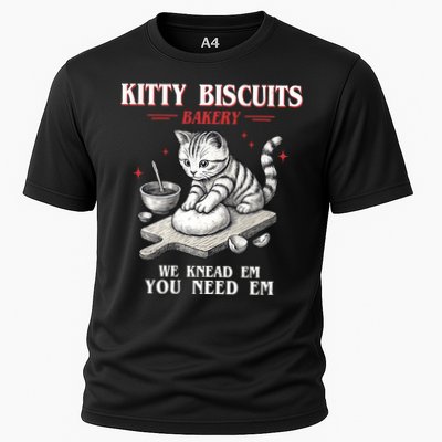 Kitty Biscuits We Knead Em You Need Em Cat Lover Baking Performance Shirt