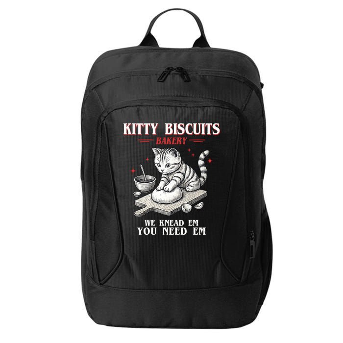 Kitty Biscuits We Knead Em You Need Em Cat Lover Baking City Backpack