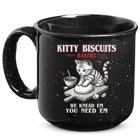 Kitty Biscuits We Knead Em You Need Em Cat Lover Baking 15oz Campfire Ceramic Mug