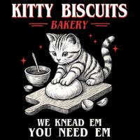Kitty Biscuits We Knead Em You Need Em Cat Lover Baking Drawstring Bag