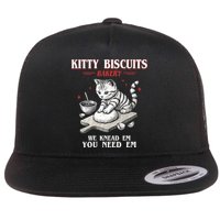 Kitty Biscuits We Knead Em You Need Em Cat Lover Baking Flat Bill Trucker Hat