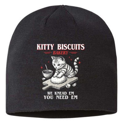 Kitty Biscuits We Knead Em You Need Em Cat Lover Baking Sustainable Beanie