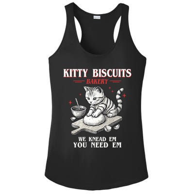 Kitty Biscuits We Knead Em You Need Em Cat Lover Baking Ladies PosiCharge Competitor Racerback Tank