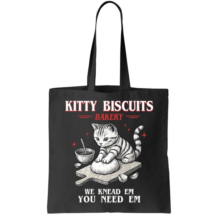 Kitty Biscuits We Knead Em You Need Em Cat Lover Baking Bag