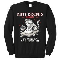 Kitty Biscuits We Knead Em You Need Em Cat Lover Baking Tall Sweatshirt