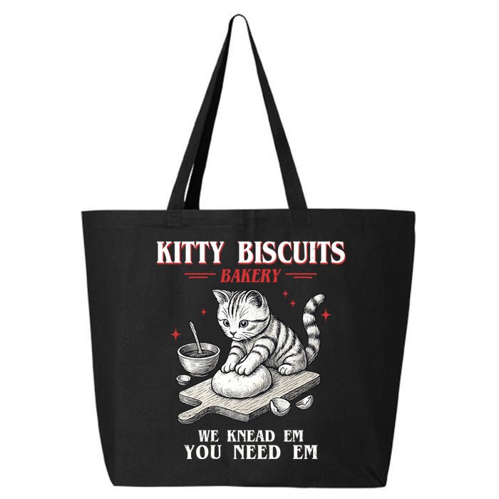 Kitty Biscuits We Knead Em You Need Em Cat Lover Baking 25L Jumbo Tote