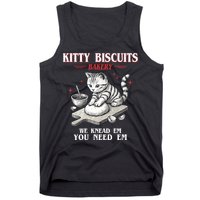 Kitty Biscuits We Knead Em You Need Em Cat Lover Baking Tank Top