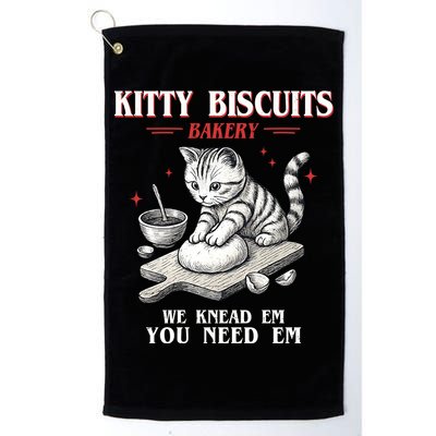 Kitty Biscuits We Knead Em You Need Em Cat Lover Baking Golf Towel
