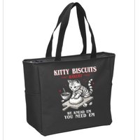 Kitty Biscuits We Knead Em You Need Em Cat Lover Baking Zip Tote Bag