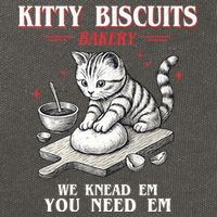 Kitty Biscuits We Knead Em You Need Em Cat Lover Baking Cotton Canvas Backpack