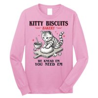 Kitty Biscuits We Knead Em You Need Em Cat Lover Baking Long Sleeve Shirt