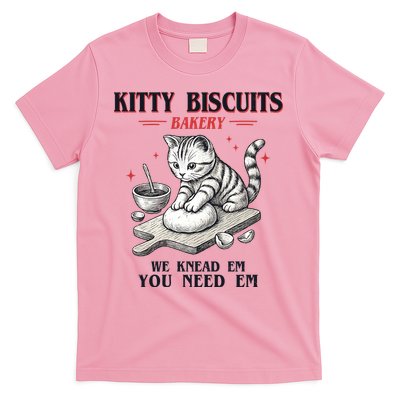 Kitty Biscuits We Knead Em You Need Em Cat Lover Baking T-Shirt