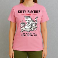 Kitty Biscuits We Knead Em You Need Em Cat Lover Baking T-Shirt