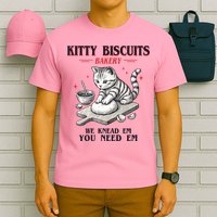 Kitty Biscuits We Knead Em You Need Em Cat Lover Baking T-Shirt
