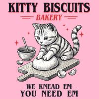 Kitty Biscuits We Knead Em You Need Em Cat Lover Baking Button