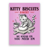 Kitty Biscuits We Knead Em You Need Em Cat Lover Baking Poster
