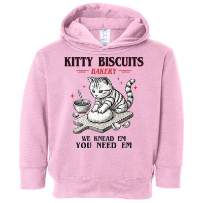 Kitty Biscuits We Knead Em You Need Em Cat Lover Baking Toddler Hoodie