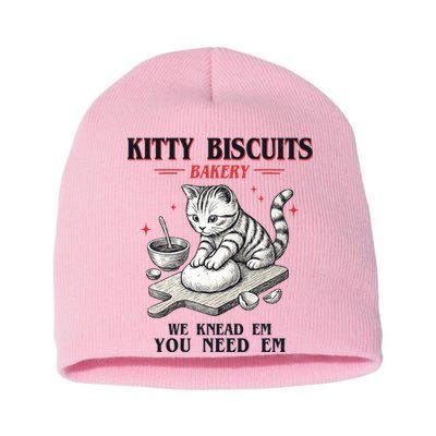 Kitty Biscuits We Knead Em You Need Em Cat Lover Baking Short Acrylic Beanie