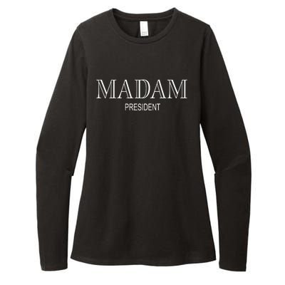 Kalani Brown Wearing Madam President Womens CVC Long Sleeve Shirt